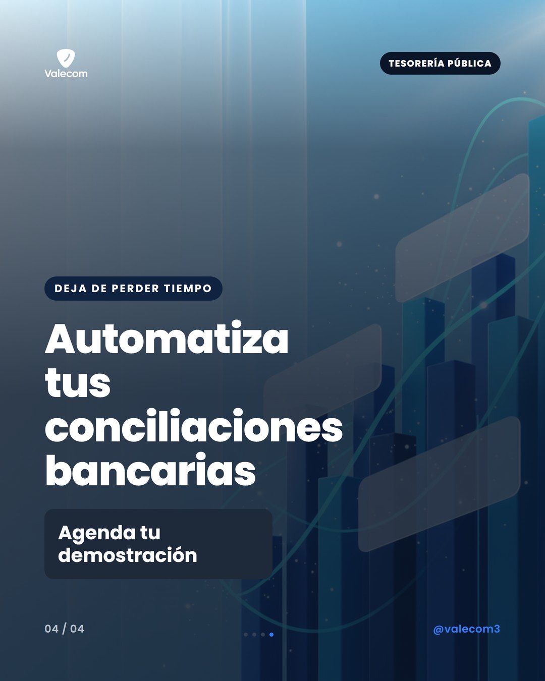 Imagen de una persona sonriendo frente a una computadora con gráficos y datos positivos.